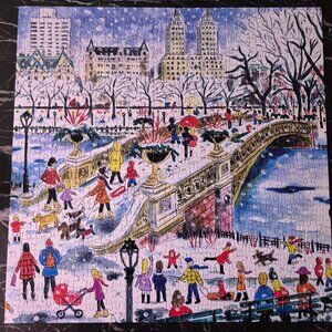 Jigsaw puzzle. Bow Bridge in Central Park. 500 pieces